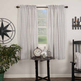 Country Farmhouse Annie Buffalo Grey Check Curtain Panels