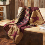 Country Primitive Connell Quilted Patchwork Throw