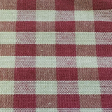 Dunroven House H-32 Burgundy Check Homespun Fabric by the Yard