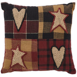 Country Primitive Connell Patchwork Pillow