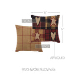 Country Primitive Connell Patchwork Pillow