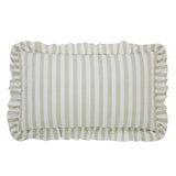 Country Farmhouse Finders Keepers Ruffled Ticking Stripe Quilt