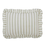 Country Farmhouse Finders Keepers Ruffled Ticking Stripe Quilt