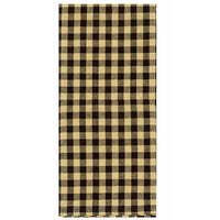 Country Primitive Heritage House Black Check Hand Towel Dish Towel