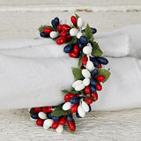 Americana pip berry taper candle ring