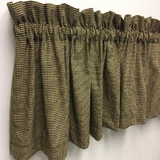 Primitive Black Micro Gingham Check Valance