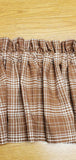 Brown Plaid Homespun Valance