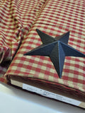Dunroven House H-32 Burgundy Check Homespun Fabric by the Yard