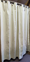 Handmade Country Farmhouse Sage Green Ticking Stripe Shower Curtain