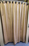 Primitive Red Ticking Homespun Shower Curtain