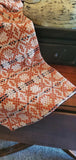 Colonial Patriots Knot Pumpkin Cream Navy Table Runner