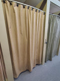 Primitive Red Ticking Homespun Shower Curtain