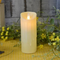 Moving Flame Pillar Candle 6"