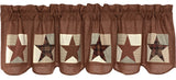 Primitive Abilene Patch Block and Star Valance - BJS Country Charm
