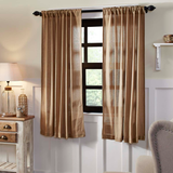Burlap Natural Curtain Panels - BJS Country Charm