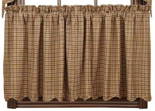 Primitive Millsboro Tier Country Curtains - BJS Country Charm