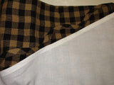 Rustic Country Primitive Black Check Scalloped Swags 36" - BJS Country Charm
