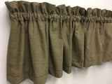 Primitive Black Micro Gingham Check Valance - BJS Country Charm