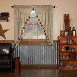 Primitive Abilene Star Prairie Swag Curtains