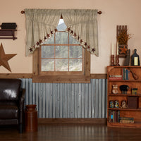 Primitive Abilene Star Prairie Swag Curtains