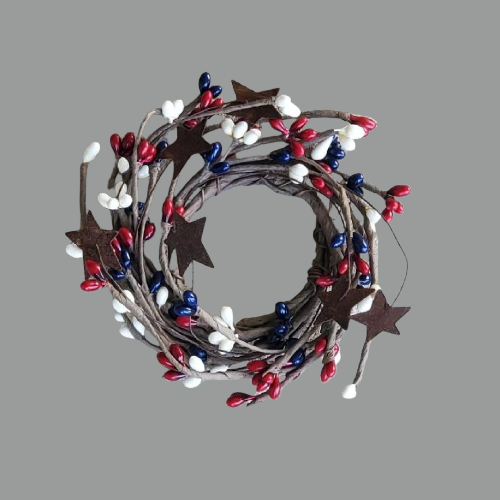 Patriotic Candle Ring 2 Inch