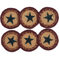 Potomac Stencil Star Jute Coaster Set