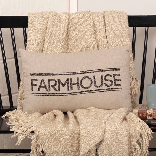 Sawyer Mill Charcoal Farmhouse Pillow 