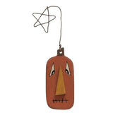 Set/3 Wire Star Primitive Jack O Lantern Ornaments