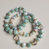 3Pc Stretch Bracelet Set Seafoam