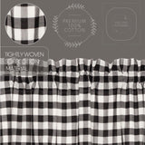 Annie Buffalo Black Check Prairie Swags