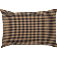 Black Check Star Pillow Case Set