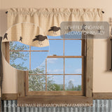 Kettle Grove Appliqued Crow and Star Valance