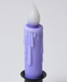 Country Primitive Lavender Purple Timer Taper LED Candle 4.5"