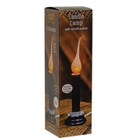 5" Black Electric Flicker Candle Lamp with Bulb