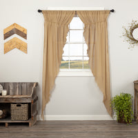 Tobacco Cloth Khaki Prairie Swag Fringed