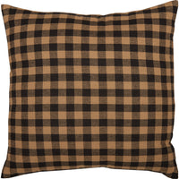 Country Primitive Black Check Fabric Pillow