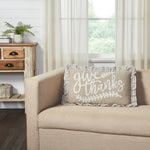 Grace Give Thanks Pillow 14x22