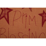 Ninepatch Star Prim Blessings Pillow