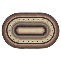 Colonial Star Jute Rug Oval 60x96