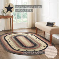 Colonial Star Jute Rug Oval 60x96