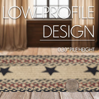 Colonial Star Jute Rug Oval 60x96
