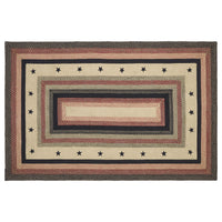 Colonial Star Jute Rug Rectangle w Pad 60x96
