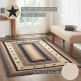 Colonial Star Jute Rug Rectangle w Pad 60x96