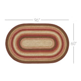 Ginger Spice Jute Rug Oval 60x96