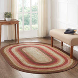 Ginger Spice Jute Rug Oval 60x96