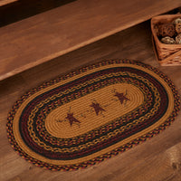 Heritage Farms Star & Pip Braided Oval Rug 20 x 30