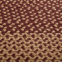 Burgundy Tan Jute Rug Rectangle 60x96