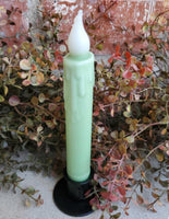 7 Inch Sage Green Timer Taper Candle 