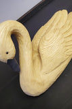 Primitive 8.5" Vintage Bent Neck Resin Swan