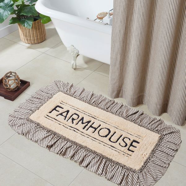 Sawyer Mill Charcoal Farmhouse Bathmat